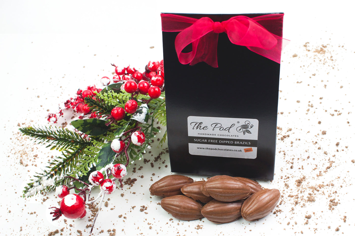 Sugar Free Chocolate Dipped Brazil Nuts