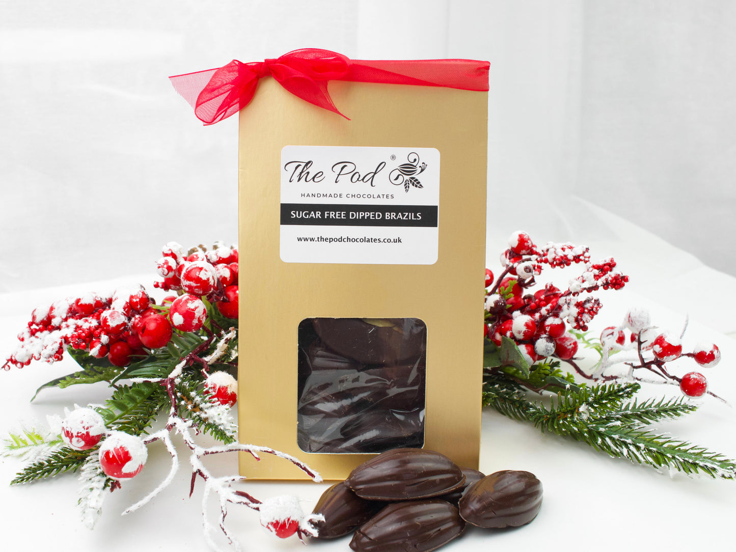 Sugar Free Chocolate Dipped Brazil Nuts