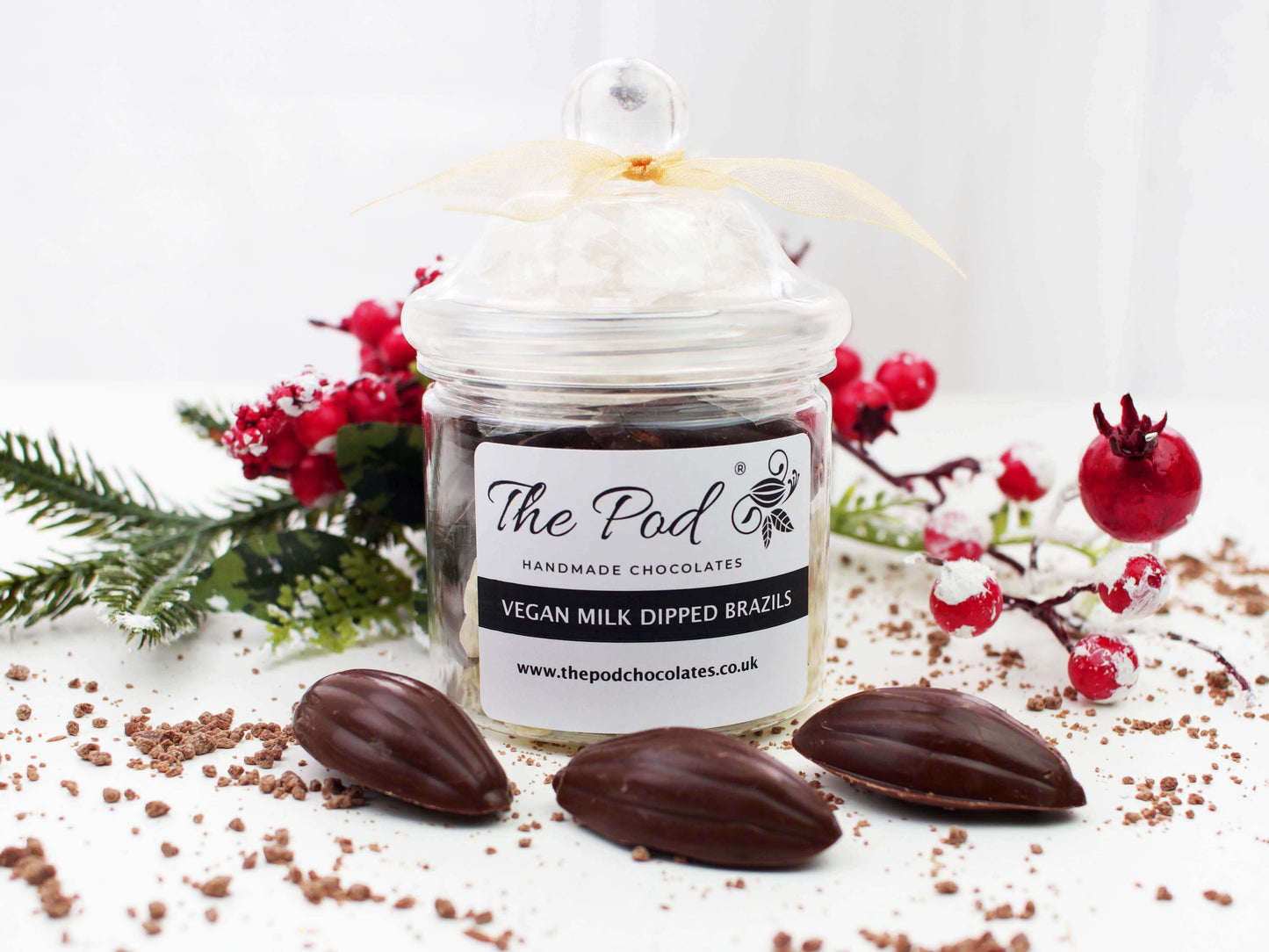 Vegan Milk Chocolate Dipped Brazil Nuts