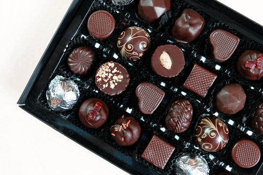 box of vegan chocolate truffles
