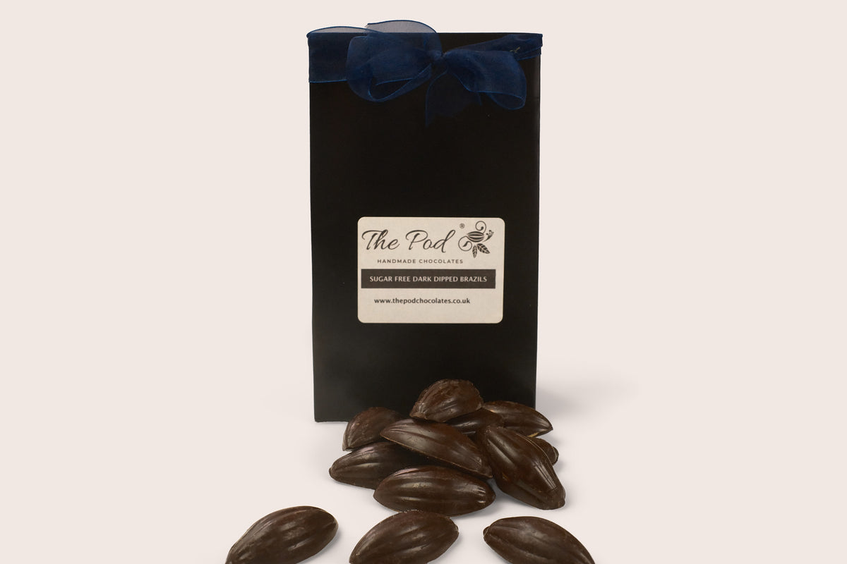 Sugar Free Chocolate Dipped Brazil Nuts