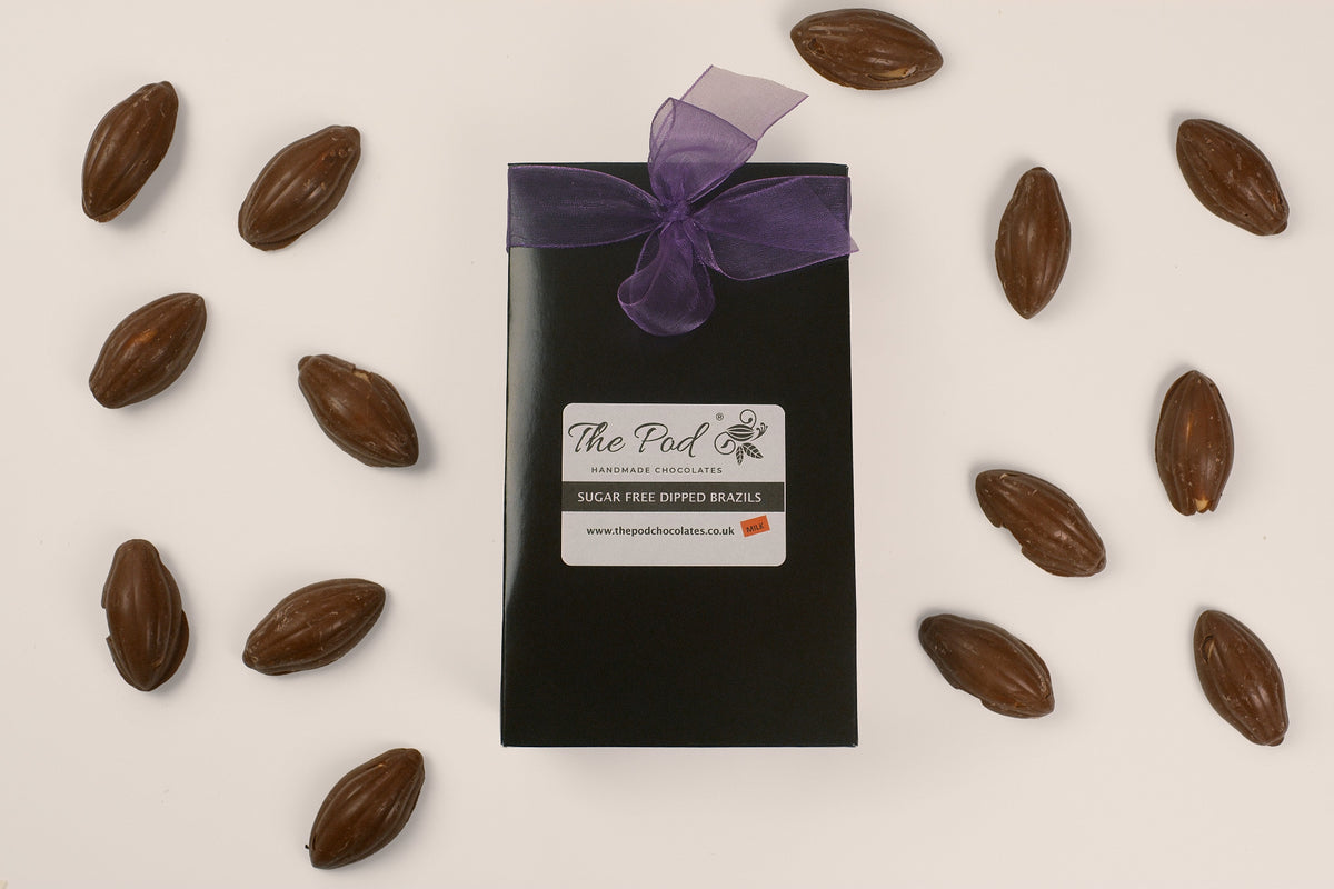 Sugar Free Chocolate Dipped Brazil Nuts