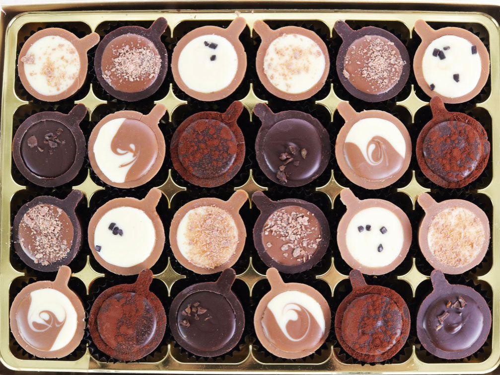 Barista Selection truffles in a big gift box.